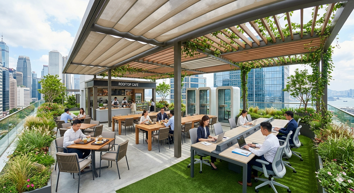 Indoor community lounge